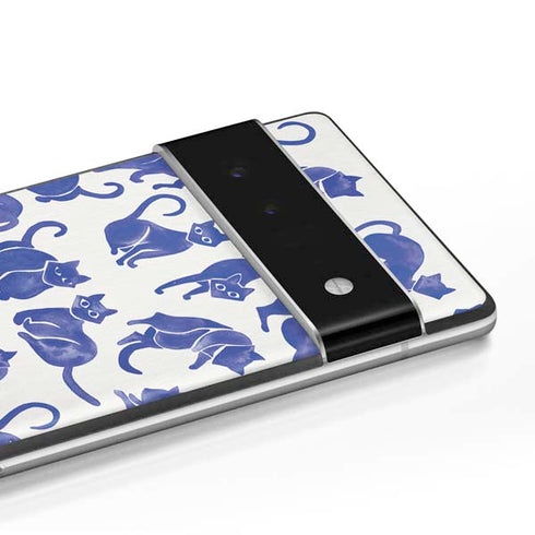 Cat Coq Blue Cats Google Pixel 6 Pro Skin